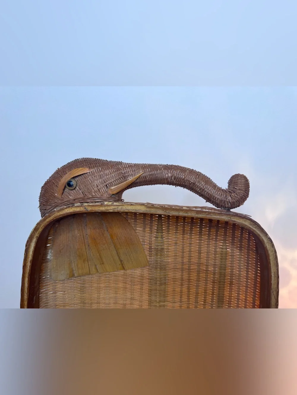 Vintage handcrafted woven